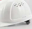 霍尼韦尔（Honeywell）安全帽阻燃耐低温 L99S新国标 HDPE工地电力领导高级头盔防砸抗冲击 白色透气1顶 实拍图