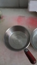 特厚不锈钢平底锅奶锅电磁炉通用不粘锅辅食锅汤锅煮锅蒸锅汤锅 胡桃木锅17cm 实拍图
