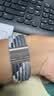 BHO【热销100万+】适用苹果手表表带apple iwatch s10/s11表带ultra3/2/s9/8磁吸编织se3男女生款夏季 卡扣版【黑巧色】 【44/45/46/49mm】表盘通用 实拍图