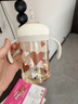 膳魔师（THERMOS）儿童水杯PPSU直吸学饮杯奶瓶婴幼儿牛奶杯十字防呛喝奶瓶宝宝水杯 【爱心】直吸学饮杯330ml  FCPC 实拍图