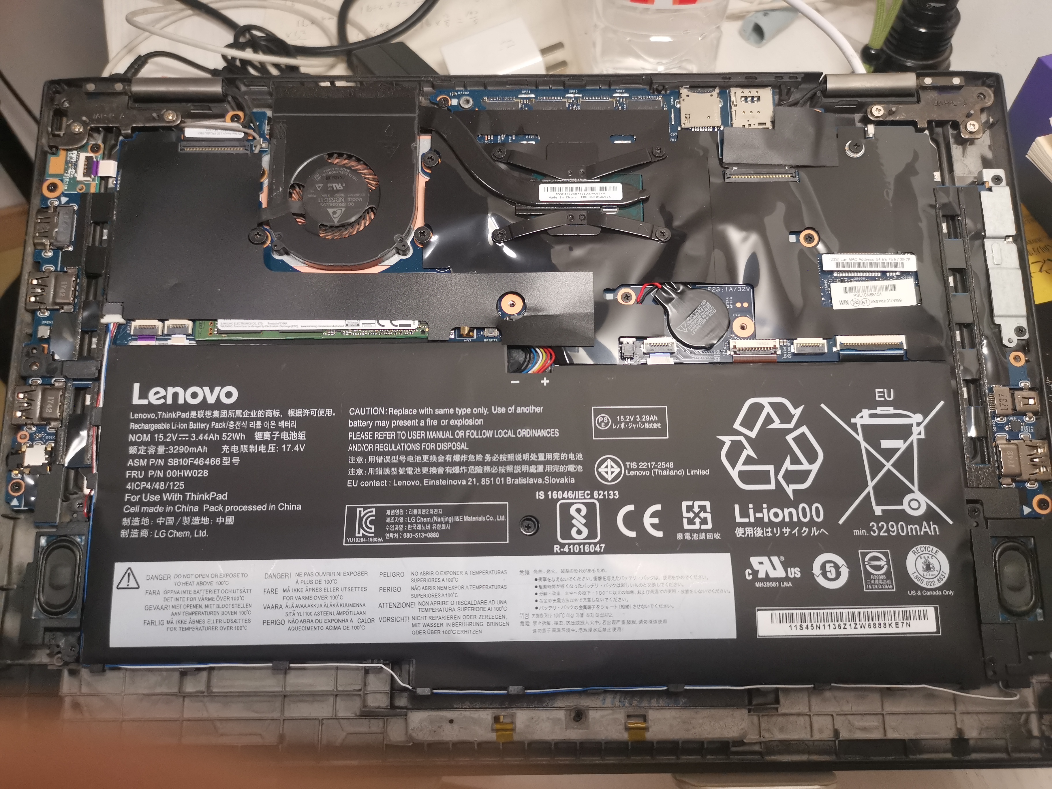 绿巨能（llano）适用联想 ThinkPad X1 Carbon 4th 2016 Yoga 01AV439 00HW028 SB10F46466笔记本电池 实拍图
