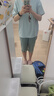 带胸垫短袖睡衣女夏天七分裤夏季韩版休闲少女士带胸垫家居服套装 601【固定胸垫】 L （100-120斤） 实拍图
