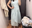 优衣库棉麻层叠连衣裙/无袖女装裙子26春夏新款482788 60 浅蓝色 2XL 实拍图