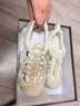 骆驼（CAMEL）丑萌登山鞋女时尚撞色户外休闲鞋 L24S076620 米/银/黑 38 实拍图