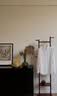 依诗琪实木衣帽架卧室落地可移动床边晚上放衣服神器简易挂衣架衣服架子 实拍图