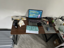 新颜值主义电脑桌电竞桌实木书桌家用台式办公桌学习桌写字桌工作台长条桌子 120*60CM【40MM碳钢腿】胡桃色 实拍图