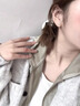 两世欢S999纯银五角星耳钉女轻奢高级感养耳洞足银耳饰2025新款耳饰礼物 【S999银星星耳钉】6mm一对 实拍图