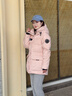 波司登（BOSIDENG）冬季羽绒羽绒服女士加厚90绒鹅绒连帽商场同款时尚百搭休闲外套 冰穹提花粉9EC3 M 165/88A 体重约110-120斤 实拍图