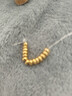 御邪足金999光面算盘珠隔断珠黄金垫片DIY手串手链金配饰 算盘珠:约0.03g 实拍图