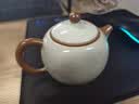 琦轩源黄汝窑手抓壶功夫茶壶套装日式家用会客茶壶茶杯整套陶瓷茶具泡茶 黄汝窑西施壶聚香二杯4件套 实拍图