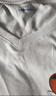 真维斯（Jeanswest）短袖t恤女夏季天蓝色V领内搭低领上衣服2026年新款正肩短袖女生 实拍图