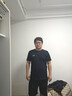 海澜之家（HLA）短袖T恤男冰爽棉撞色圆领凉感短袖男 藏青LC 【冰爽棉】 2XL 185/100A 推荐83-90kg 实拍图