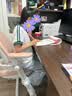 美好童年儿童学习椅家用可升降追背写字座椅青少年小学生坐姿矫正电脑椅子 【坐姿矫正】双背乳胶皮面粉色 实拍图