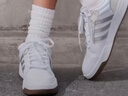 adidas ENTRAP美式校园风运动少年感复古篮球风板鞋男女阿迪达斯   白色/暗银金属/树脂黄   35.5 实拍图