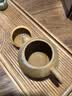 鹏山手工粗陶功夫茶具复古原矿岩泥小圆壶泡茶壶家用高档茶器轻奢茶室 实拍图