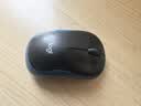 罗技（Logitech）M185鼠标 无线鼠标 办公鼠标 对称鼠标 黑色蓝边 带无线2.4G接收器 实拍图