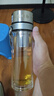 【京东物流配送】高硼硅双层玻璃杯大容量泡茶杯水杯子茶水分离杯 【双层加厚】茶杯350ml1只 实拍图