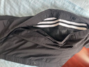 阿迪达斯（adidas）女装宽松跑步训练运动裤休闲舒适束脚卫裤长裤IA6752 黑色 实拍图