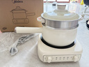 美的（Midea）电煮锅 小电锅 电蒸锅 电火锅 电热锅 分体式可拆洗 2.6L学生宿舍多功能锅 泡面锅 XZC2061 配蒸笼 实拍图