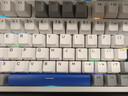 雷柏（Rapoo）V700DIY-98升级款 三模客制化无线机械键盘gasket结构7层填充消音全键热插拔键盘 白灰蓝(弹白轴) 实拍图