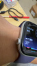 Apple/苹果 Watch S11 智能手表GPS款46毫米银色铝金属表壳雾紫色运动型表带M/L MEVX4CH/B 实拍图