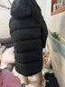 保姆鹅  【风墙】儿童羽绒服宝宝中长款护脸加厚外套保暖童装[NG2664] 炭黑 150 实拍图