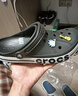 卡骆驰（CROCS）贝雅卡骆班洞洞鞋轻便耐磨一脚蹬休闲鞋女鞋时尚沙滩鞋|205089 黑色/白色-066(含智必星) 41 /42(260mm) 实拍图