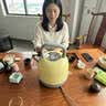 格立高（Geligao）电热水壶烧水壶开水器304不锈钢电水壶自动断电大容量3-4人家用泡茶壶可折叠提手煮茶器 3L 小鹅黄 实拍图