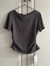 梵希蔓松弛感T恤套装女2025年夏季上衣显瘦阔腿裤休闲两件套 铁灰色  S  实拍图
