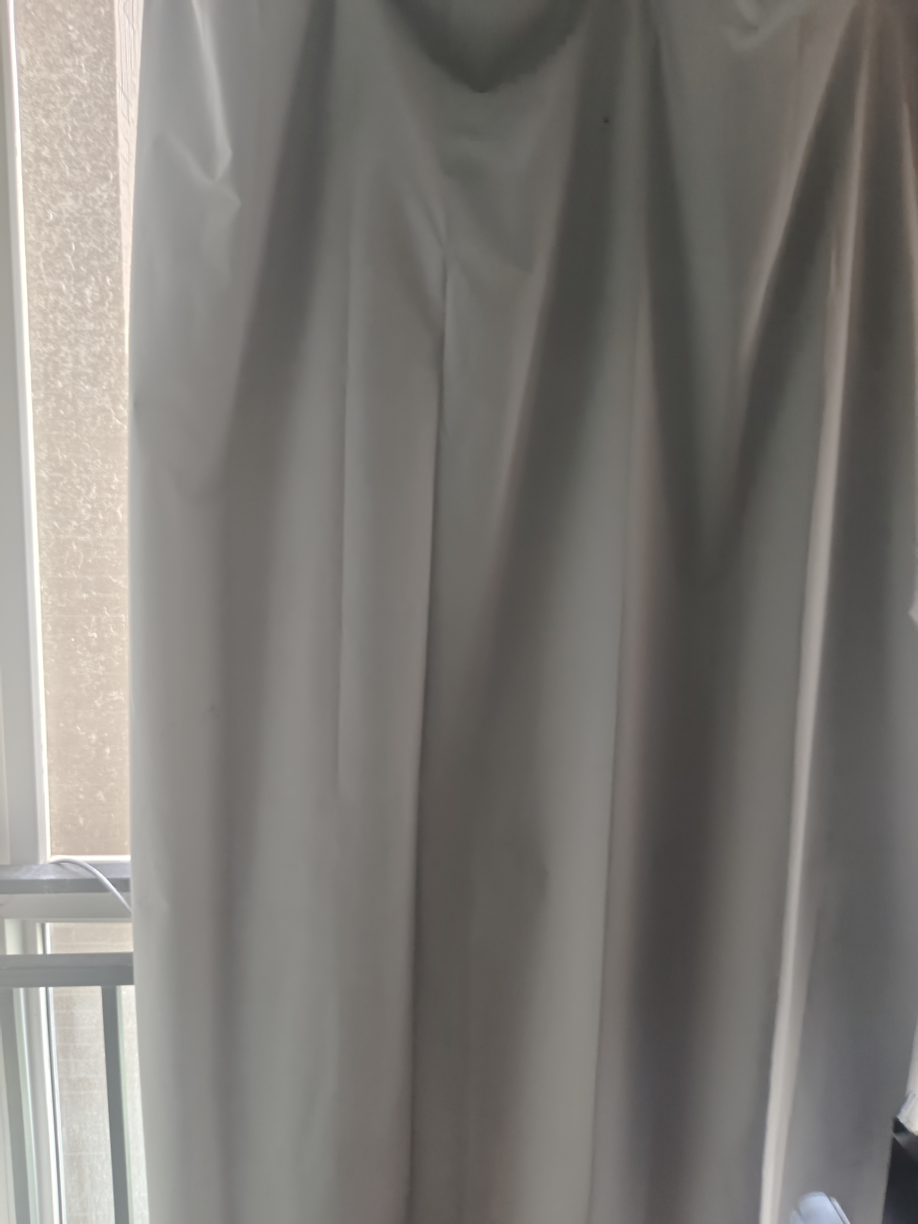 铭聚布艺（MINGJU）全遮光窗帘成品窗帘布遮阳帘浅灰挂钩式1.5*2.0单片 实拍图