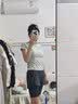 自由系运动短袖女新款速干瑜伽服上衣修身显瘦普拉提跑步健身训练T恤夏 实拍图