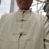 左斯客夏季中国风亚麻短袖唐装男复古五分袖汉服棉麻居士服大码半 麻本色 M80中袖 2XL 晒单实拍图