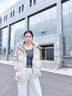 波司登冬羽绒服女士修身短款休闲加厚脱卸帽立领休闲百搭外套 实拍图