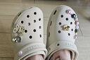 卡骆驰（CROCS）新款厚底云朵洞洞鞋送女友礼物206750 骨白色 38 -39 实拍图
