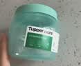 特百惠（Tupperware）迷你密封圆罐保鲜盒零食糖果防漏防潮防虫储藏收纳盒325ml 薄荷蓝325ml 实拍图