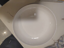 白莲花系列家用纯白陶瓷餐具米饭碗菜盘面碗汤碗微波炉适用 白莲花8英寸盘4只 实拍图
