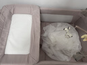 优乐博（ULOP）婴儿床可折叠可移动0-3岁宝宝床多功能婴儿床可升降婴儿拼接床 尿布台婴儿床二合一摇篮摇摇床 一键折叠床豪华款 婴儿用品实用新生儿见面礼物便携折叠婴儿床 实拍图