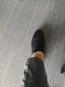 百丽通勤商务正装皮鞋男鞋夏季职场婚鞋打孔透气牛皮鞋 黑色-打孔 43 实拍图