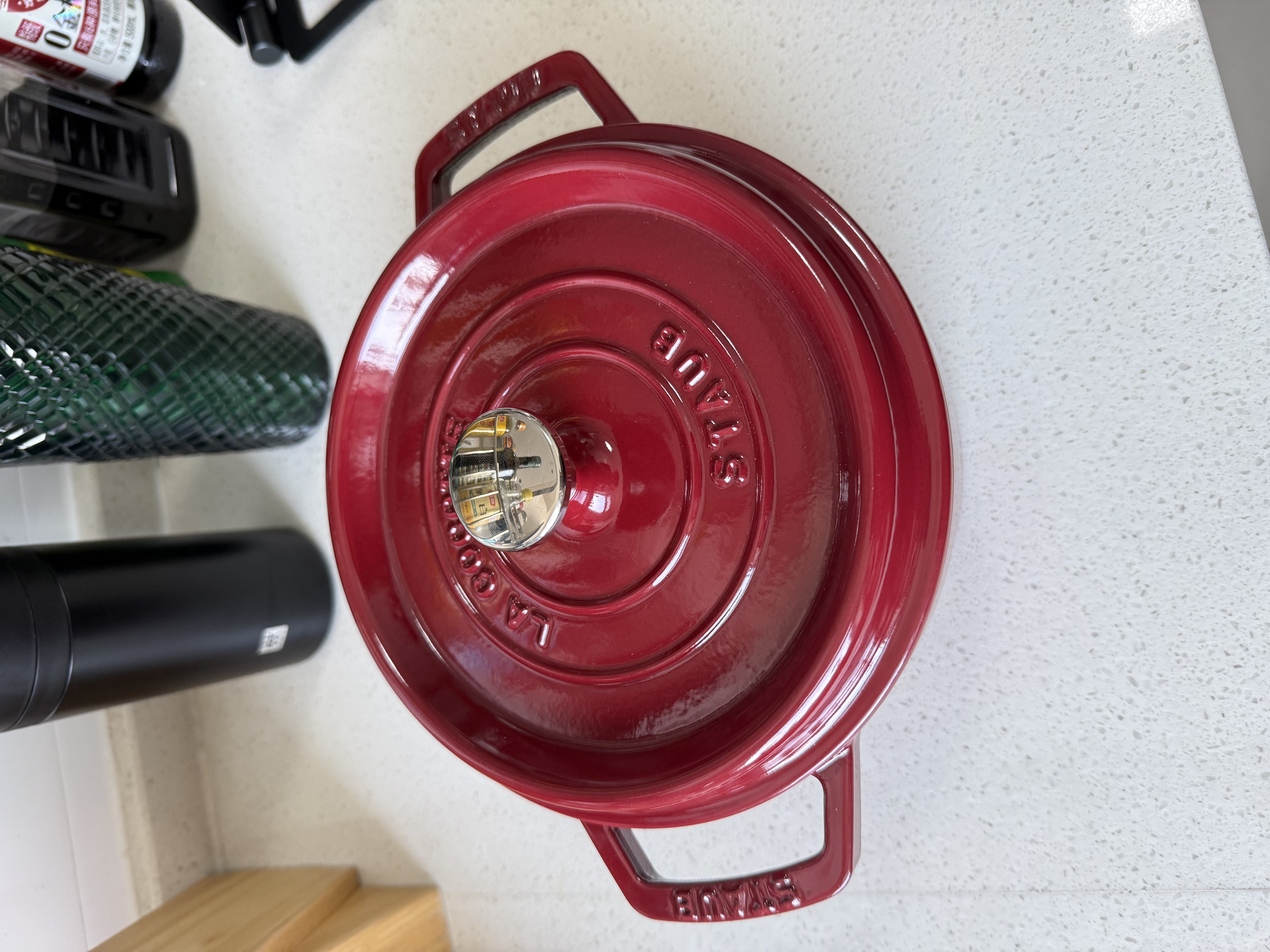 珐宝（staub）法国进口珐琅铸铁锅 酒红20cm汤锅炖锅煮锅  40502-292 实拍图