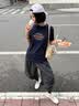 Dickies帝酷适抗菌短袖t恤女士2026新款夏美式经典款正肩上衣C 藏青色 M 实拍图