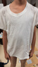 浪莎（LangSha）儿童t恤男女童圆领夏季薄款短袖t恤中大童棉质运动休闲百搭打底衫 晒单实拍图