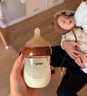 世喜奶瓶新生儿0-6个月防胀气玻璃ppsu婴仿母乳奶嘴(160ml+240ml) 实拍图