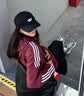 adidas复古风休闲梭织立领夹克外套男女秋季阿迪达斯官方三叶草   深灰   XS 实拍图
