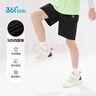 361°儿童短裤夏季男女童3-12岁透气运动裤梭织五分裤 黑 150 实拍图