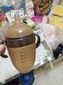 世喜奶瓶10月以上婴儿仿母乳硅胶断奶嘴棕瓶重力球手柄240ml随机发货 实拍图