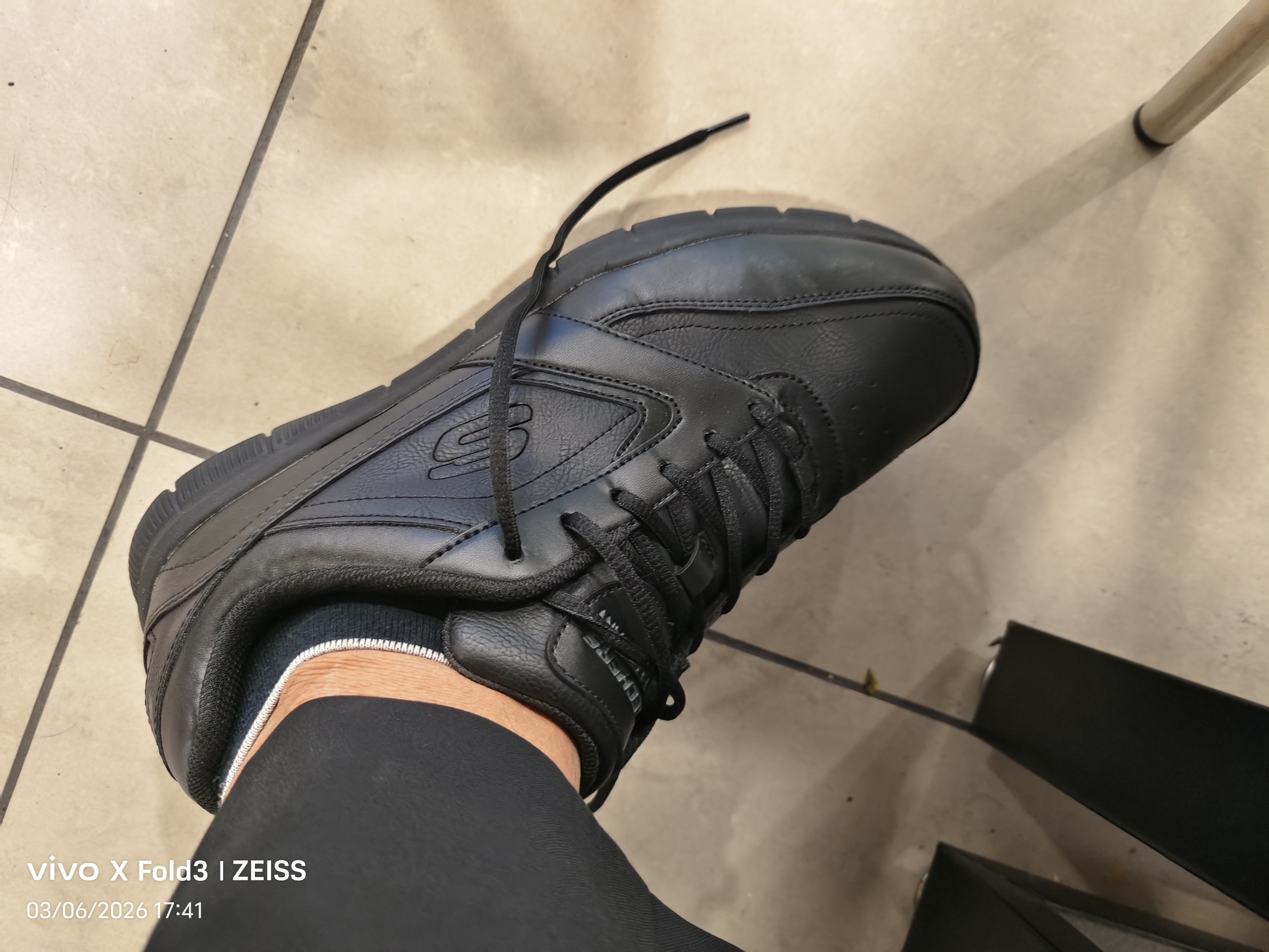 斯凯奇（Skechers）商务鞋男鞋夏季厚底通勤板鞋休闲鞋软底工作鞋77156 实拍图