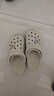 卡骆驰（CROCS）檀健次同款经典洞洞鞋轻便百搭女沙滩鞋包头拖鞋男鞋|10001 骨白色-2Y2(含智必星) 37 /38(230mm) 实拍图