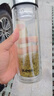 苏泊尔（SUPOR）玻璃杯茶水分离男款水杯双层高硼硅耐高温大容量泡茶杯子生日礼物 行砚黑400mL 实拍图
