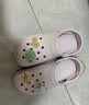 卡骆驰（CROCS）白鹿同款经典云朵洞洞鞋时尚百搭女鞋花园鞋|206750 葡萄冰-5DK(含智必星) 38 (240mm) 实拍图