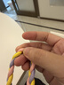 BZBC手机挂绳手腕短款手机链手机壳防丢绳尼龙加粗手工三股编织加粗手机绳防丢链【粉黄紫】 实拍图
